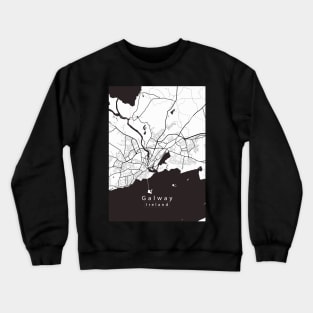 Galway Ireland City Map Crewneck Sweatshirt